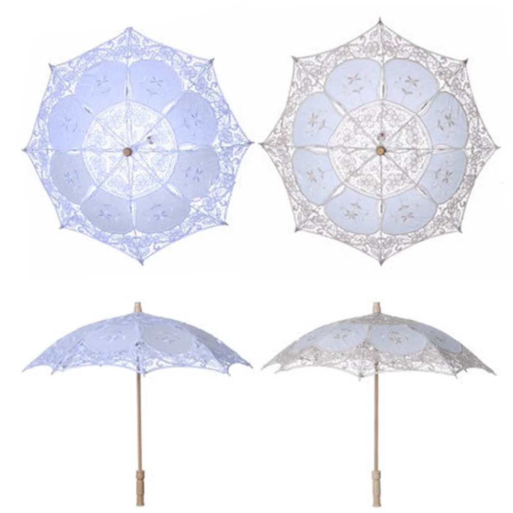 Реквизит с деревянной ручкой Подарок Вечерние детские кружевные зонтики
