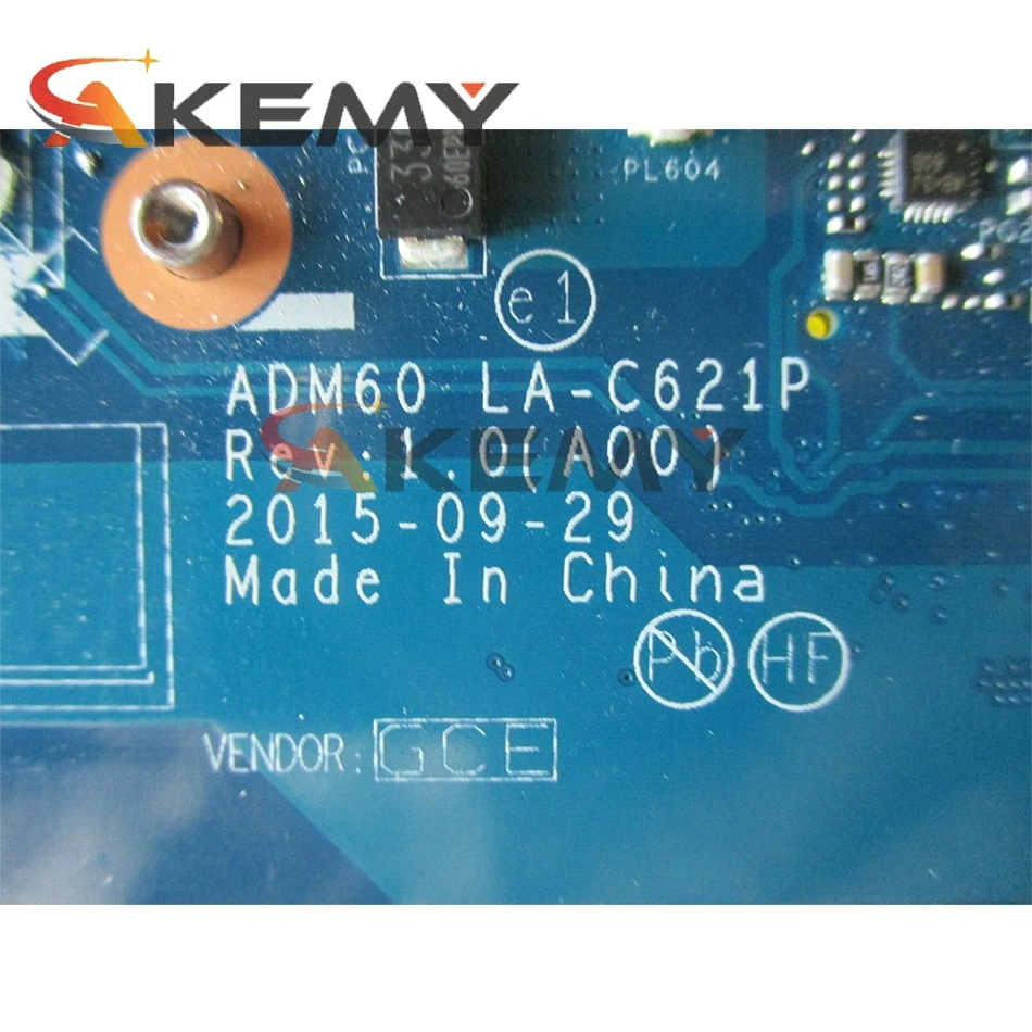 

Akemy For Dell Latitude E5270 Laptop Motherboard CN-0DV5YH 0DV5YH DV5YH I5-6300U CPU 2.40 GHz DV5YH LA-C621P