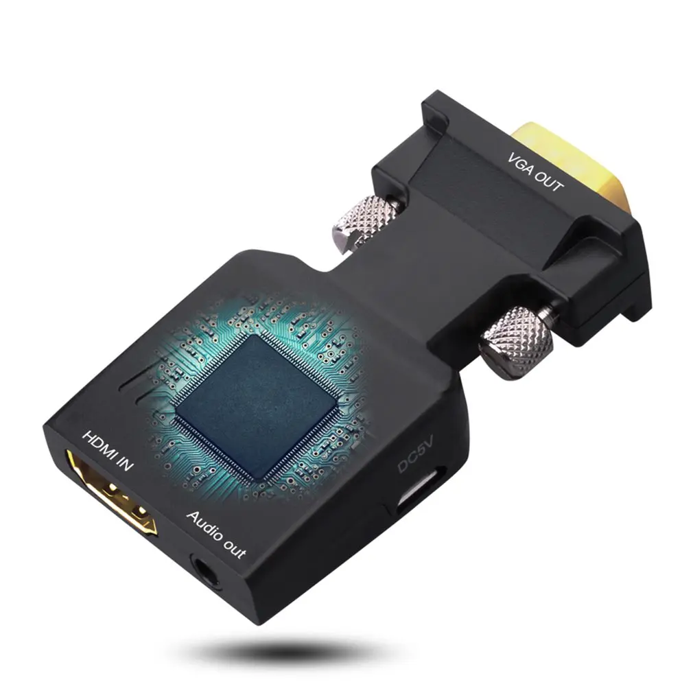1080P HDMI Женский к VGA Мужской видео конвертер с аудио адаптер сигнала передачи для