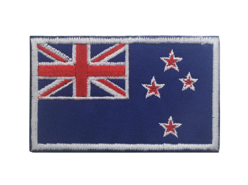 New Zealand Тканевые нашивки в виде флага страны, военные нашивки в Россию, Японию, индийскую, ирландскую, немецкую нашивку с крючком, флаг Израиля, нашивки для рюкзака - Цвет: New Zealand