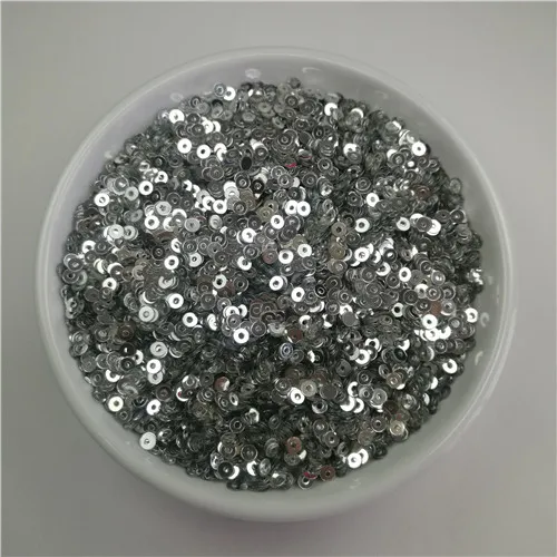silver 3 мм круглый плоский AB красочные свободные блестки ремесла одежда свадебное платье украшения Швейные сумки для одежды обувь дизайн ногтей аксессуары - Цвет: silver