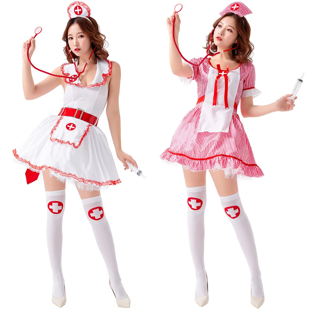 

Halloween Sweet And Cute Dress Sexy Nurse Clothing Stage Performance Cosplay Costume Adult Party