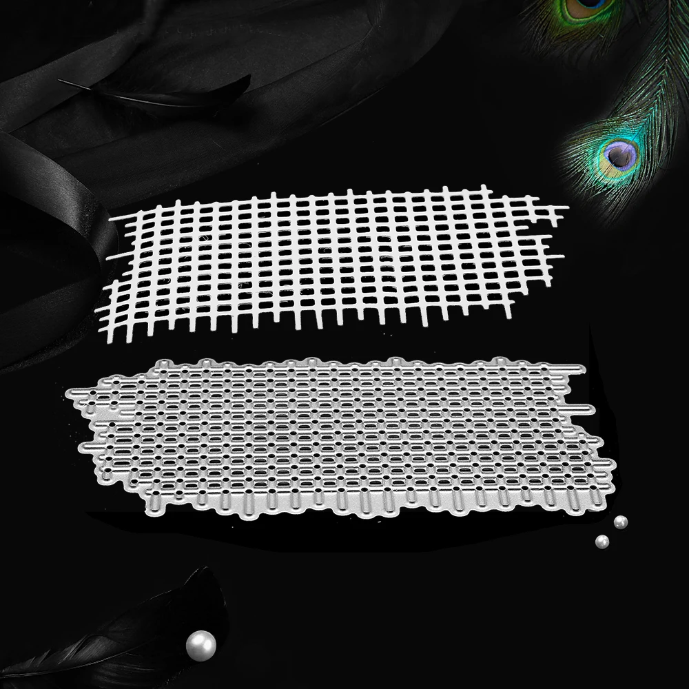 Сетчатый фон для скрапбукинга металлические режущие штампы DIY альбом тиснение