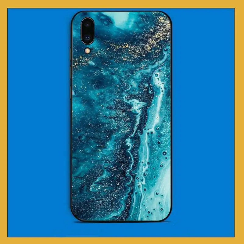 TOPLBPCS обои из зеленого гранита окрашенные фотообои для Vivo Y91C 31 53 19 11 17 81 55 66 69 71 V11 i 9 7