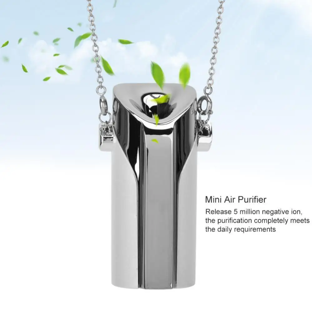

Wearable Around Neck Air Purifier USB Air Cleaner Odor Cooking Smell Remover