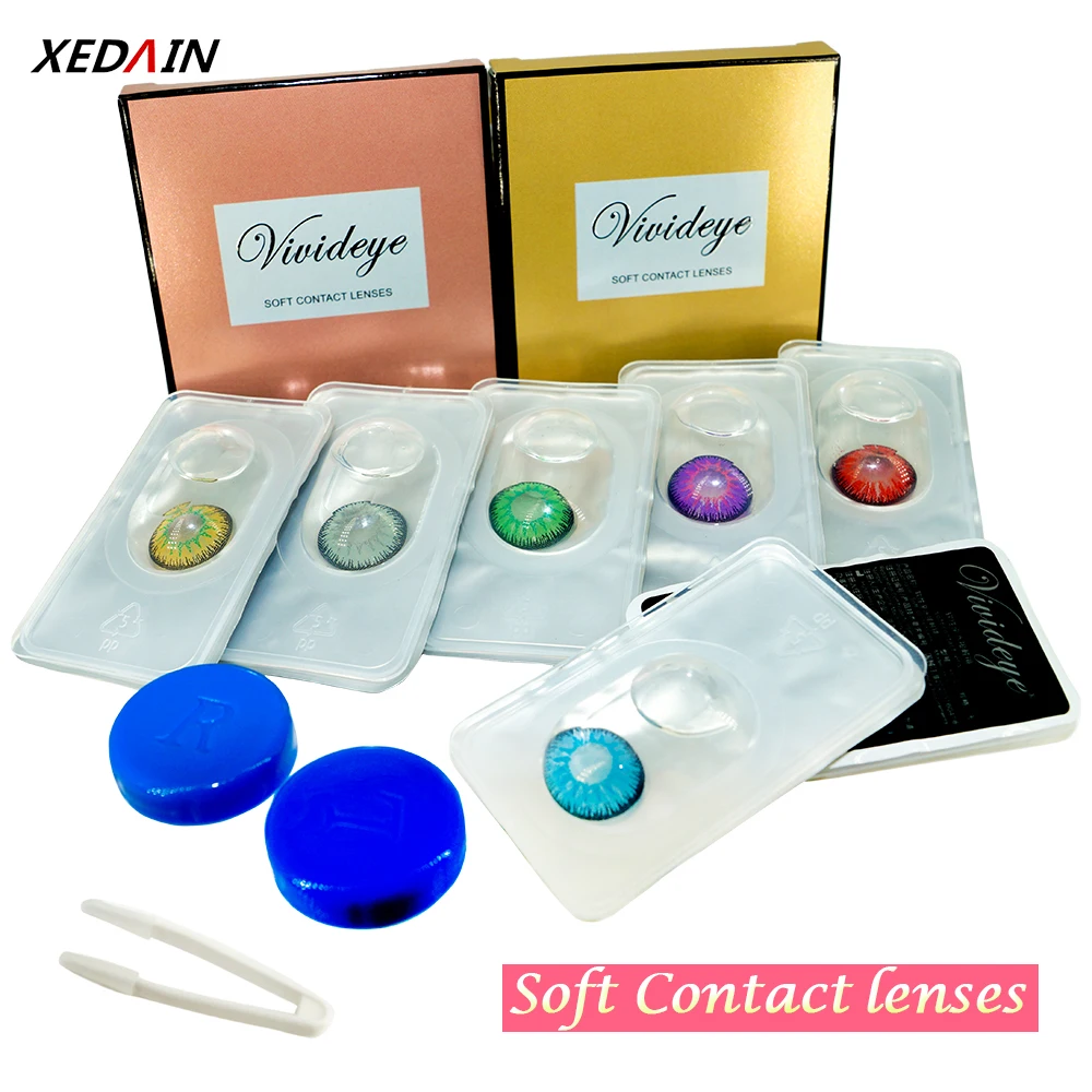 

Multi Colored Lenses Beautiful Pupil Eye Cosmetic Colorful Contact Lenses Halloween Cosplay Lenses Crazy Gray Blue Lens For Eyes