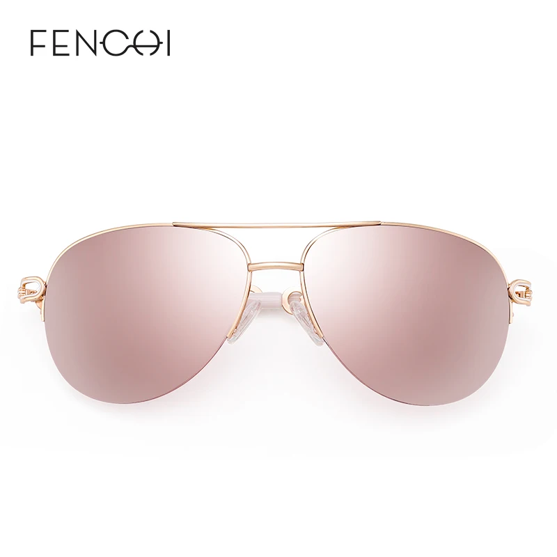 FENCHI, модные, классические, брендовые, белые, плиот, солнцезащитные очки для женщин, розовая, розовая, Золотая оправа, женские очки, Zonnebril Dames Oculos Feminino