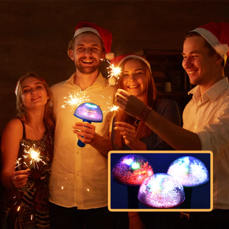 Рождественская мигающая подсветка вращающаяся музыка Санта Клауса светодиодный