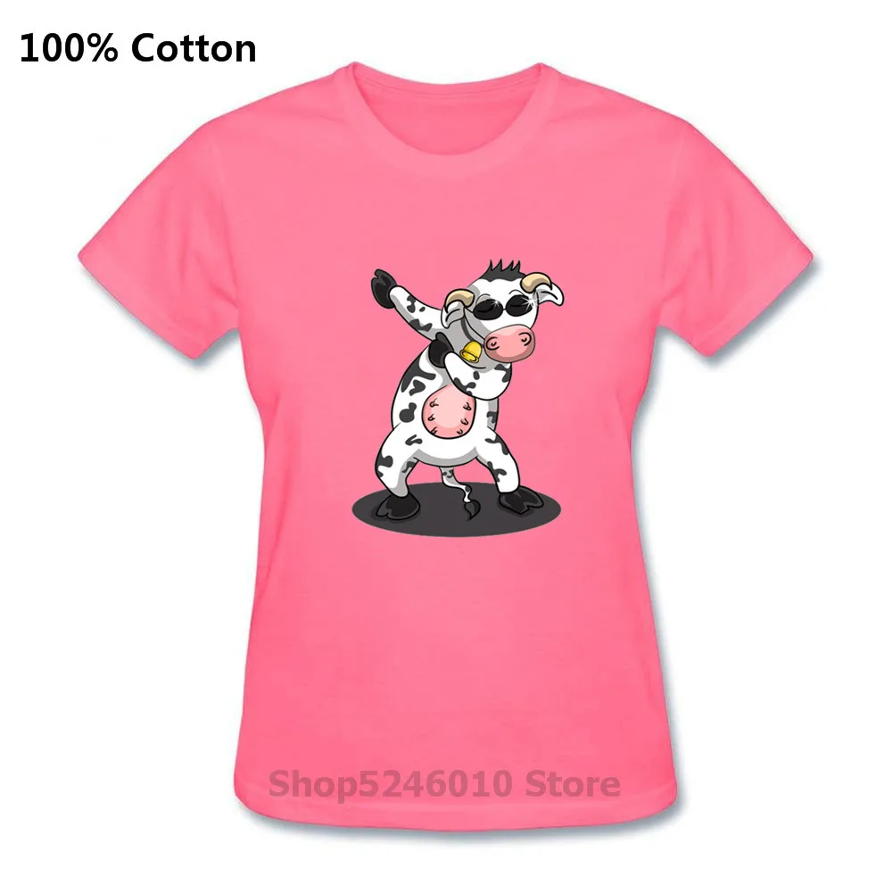 Потрясающая футболка Dab Dancing Cow Женская забавная с изображением животного подарки