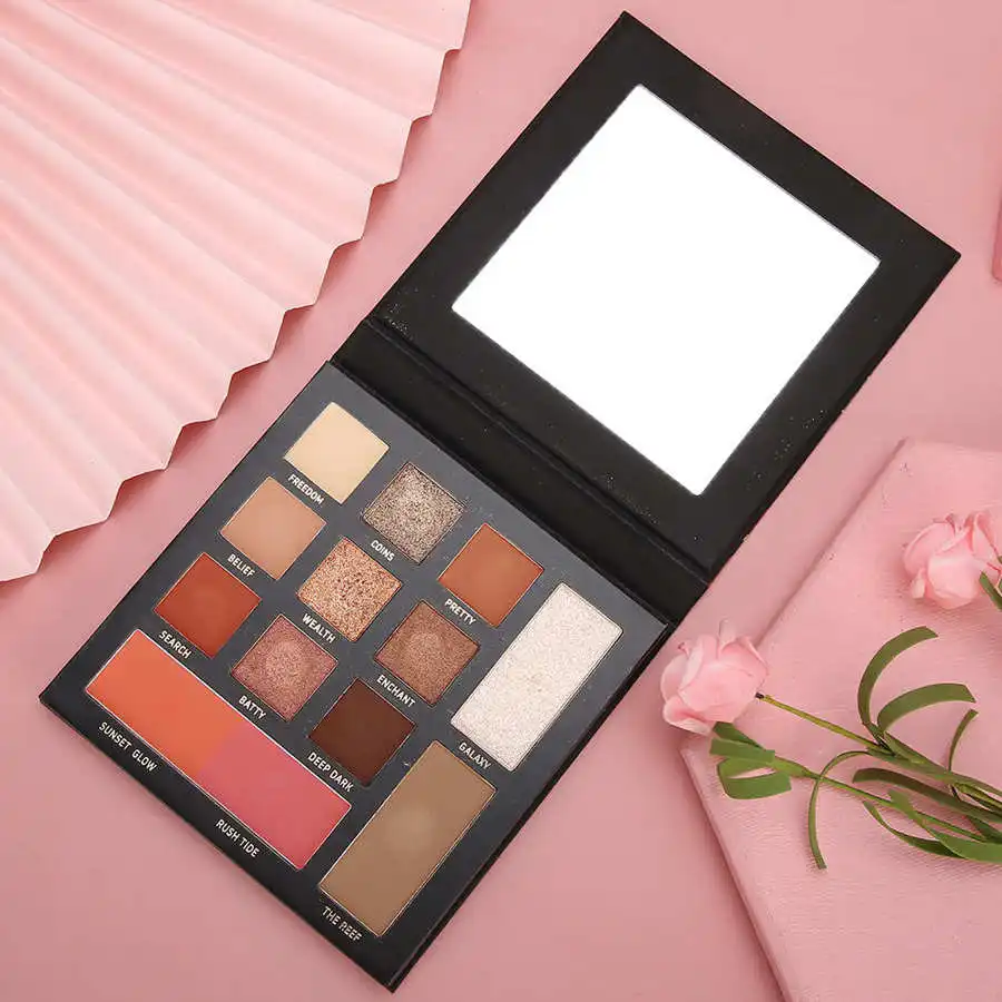Пудра для макияжа глаз IMAGIC 13 цветов Тени век хайлайтер Power Matte Eye Shadow палитра