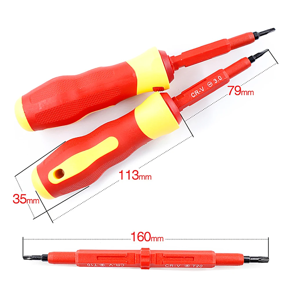 

8pcs Insulated Screwdrivers Set Electrician Tools Household Multifunctional Screwdriver Repair Tool Kit