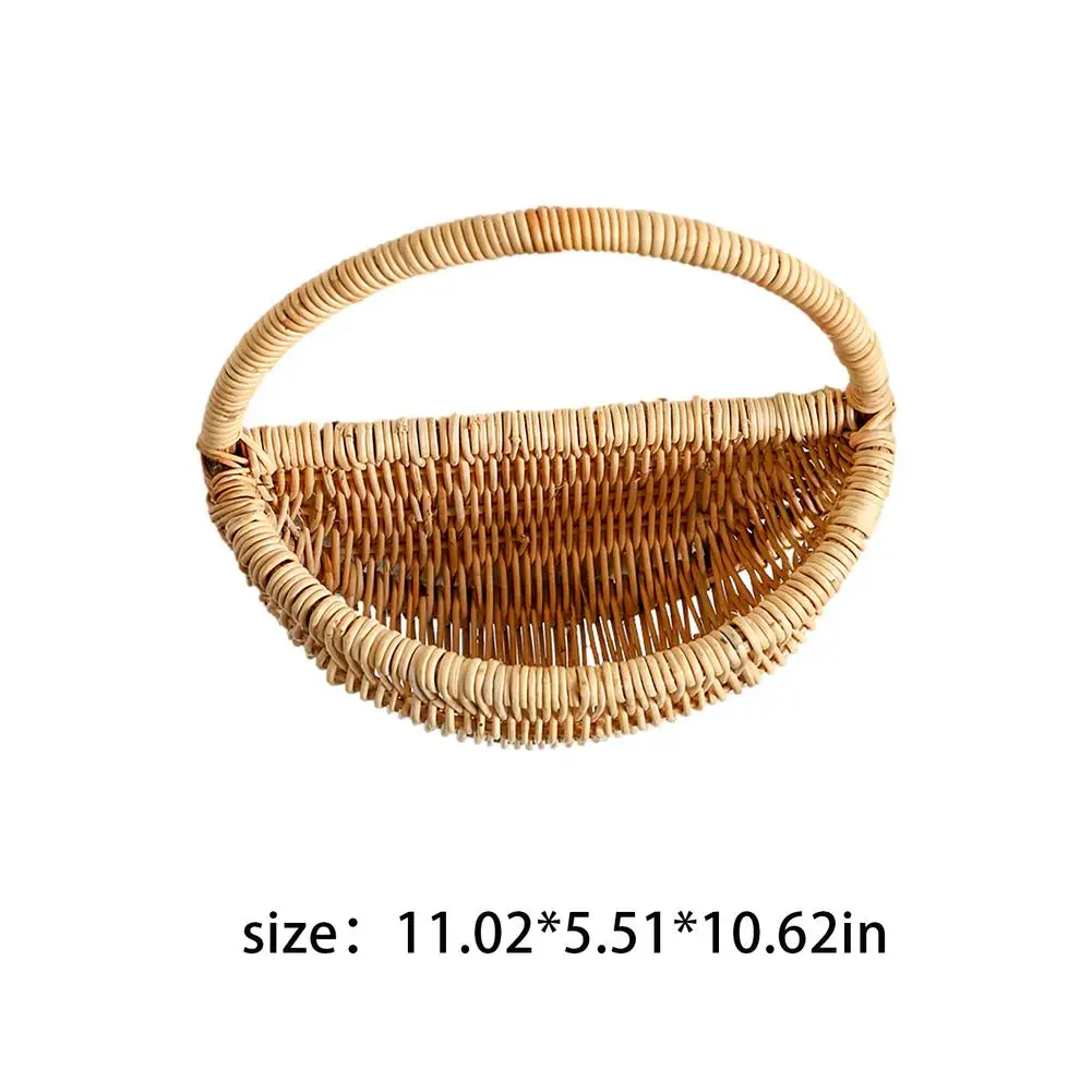 

Woven Hanging Basket Hanging Storage Natural Wicker Flower Pot Plant Holder Farmhouse Wedding Courtyard Indoor Flower Decor