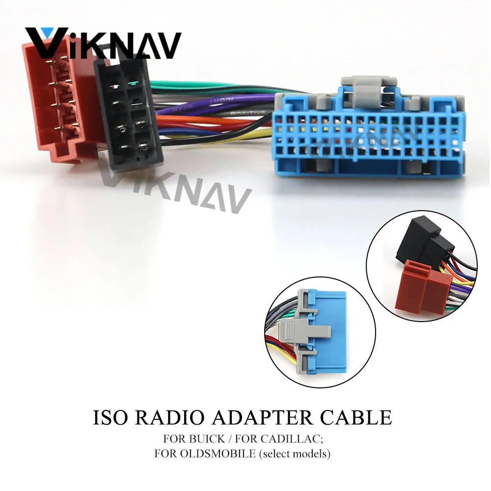 

ISO Radio Adapter for-BUICK for-CADILLAC for-OLDSMOBILE Wiring Harness Connector Cable 12-141