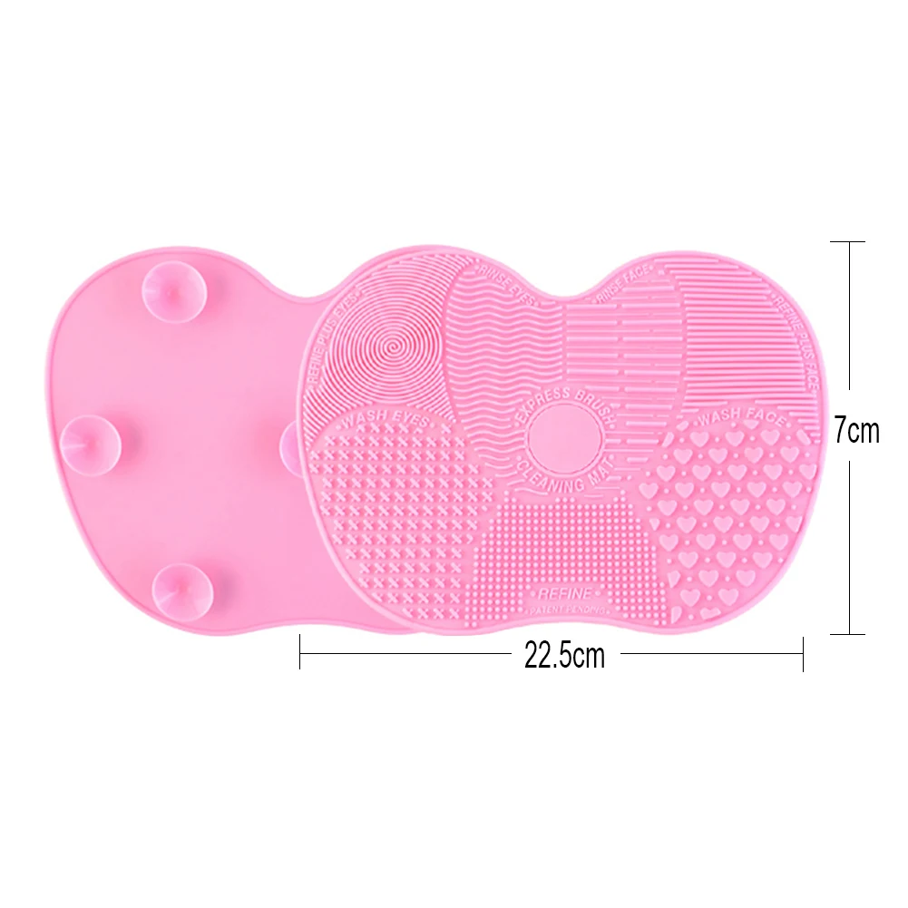 Портативная мягкая щетка для макияжа чистящий коврик мини косметическая моющий