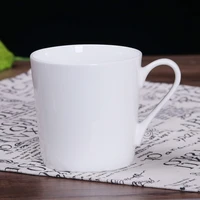 bone china mug v shape white color classic moden home office daily used