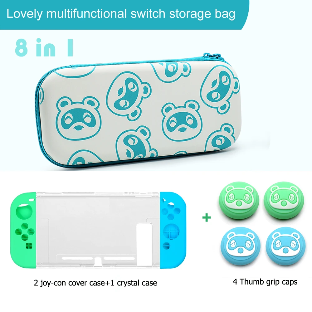 8 в 1 AnimalCrossing переключателя Nintend чехол Nintendo S консоль сумка для хранения Nitendo