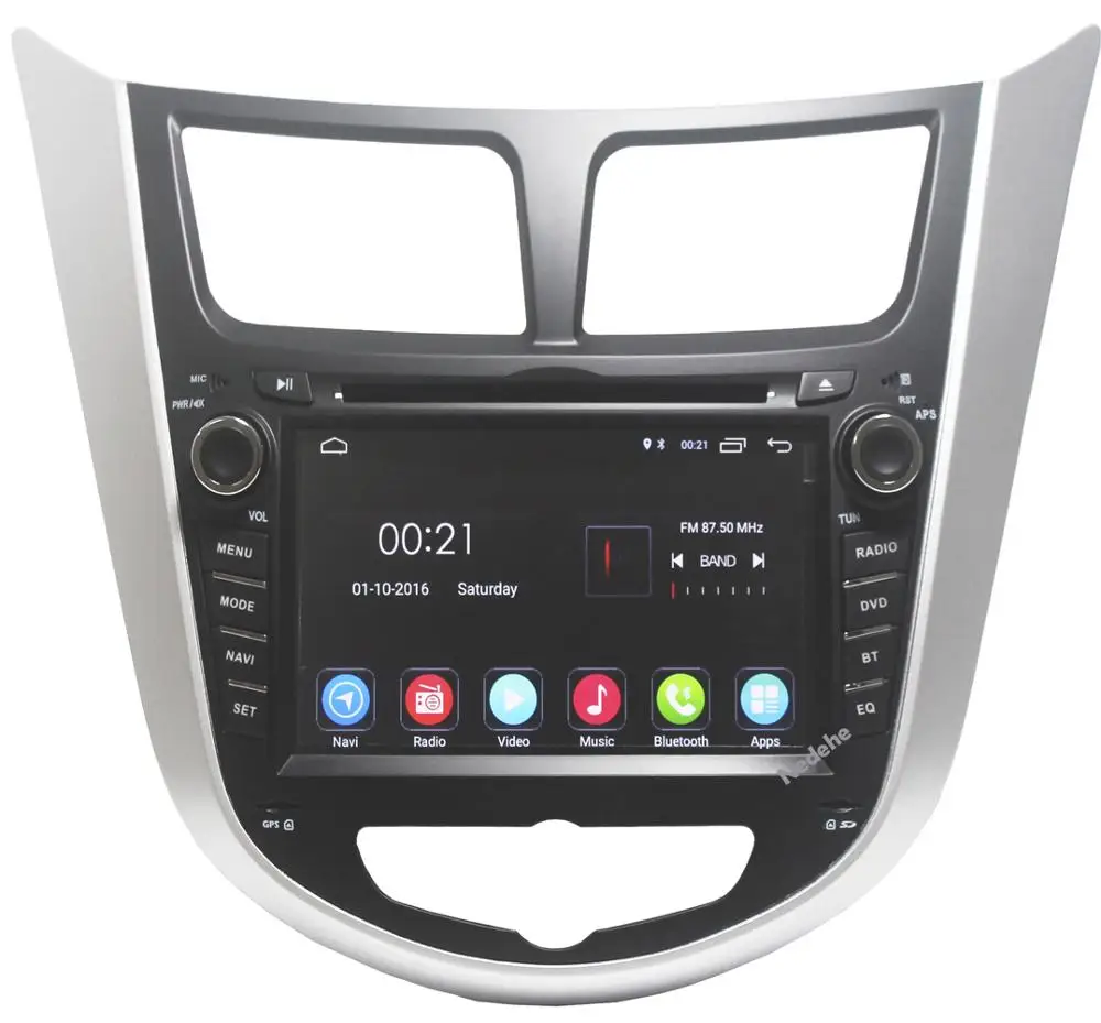 Автомагнитола 2DIN для Hyundai с Android 9.0 ОЗУ 2 ГБ DVD плейер навигация GPS RDS Wi Fi карта Bluetooth