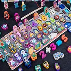 Новые детские развивающие деревянные математические игрушки Монтессори, Детская занятая доска, в форме цветка, пазл рыбалка, Обучающие игрушки, подарки