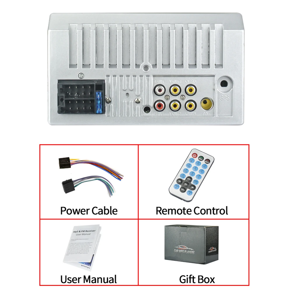 

VODOOL 2 DIN Car Radio 7 inch Touch Display Ultra Slim Multimedia Video Player Bluetooth TF U Disk AUX-in FM Radio Auto Stereo
