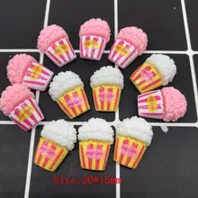 Cute popcorn Resin Decoration Crafts Kawaii Flatback Cabochon Scrapbook DIY Phone Miniature Dolls Accessories wholesale Cute popcorn Resin Decoration Crafts Kawaii Flatback Cabochon Scrapbook DIY Phone Miniature Dolls Accessories wholesale