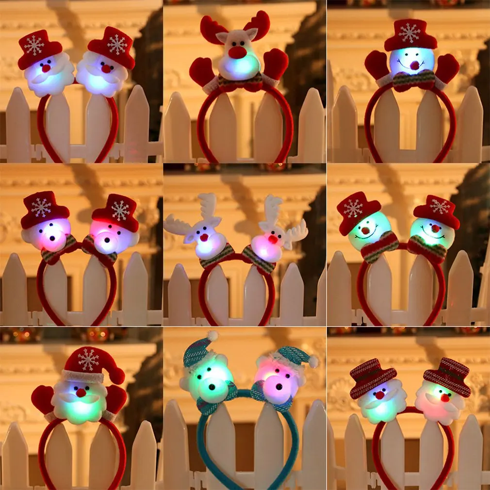 1 шт. Рождественская лента для волос аксессуары с оленьими ушами детей и взрослых
