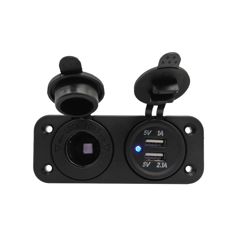 3.1A двойной USB зарядное устройство для автомобиля мотоцикла Авто Грузовик ATV Лодка