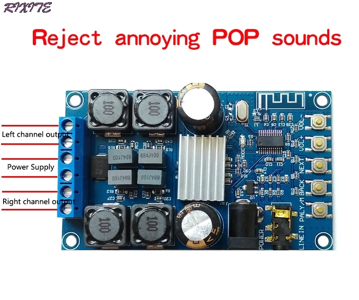 2-канальный TPA3116 50 Вт + 2 0 аудио беспроводной Bluetooth стерео цифровой усилитель