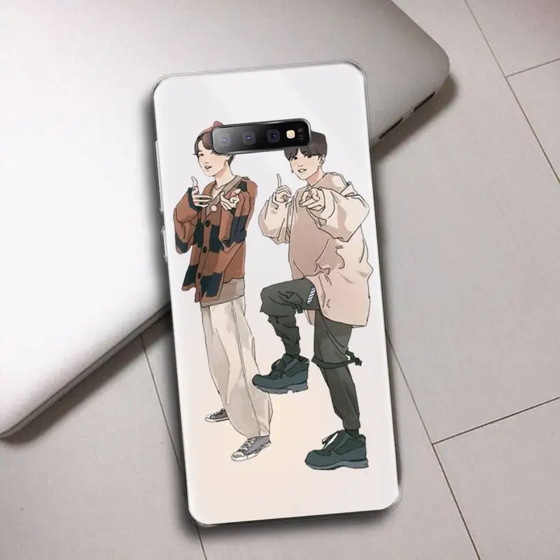 

Korea kpop boy Agust D Suga Phone Case fundas Transparent For Samsung Galaxy S A 5 7 8 9 2015 20 edge plus 10 e lite 2019
