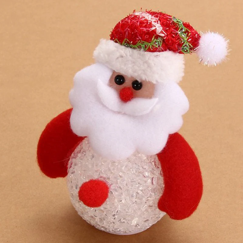 Светодиодный светильник для рождественской елки висячие украшения Санта Клаус