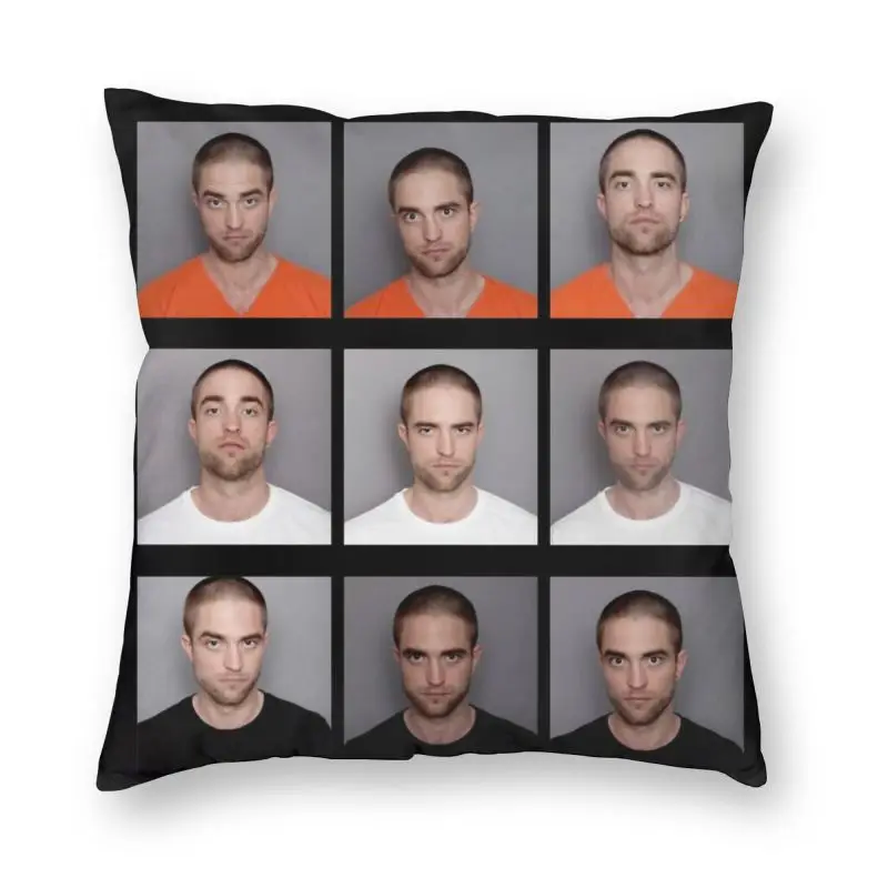 Not A Good Time Robert Pattinson Cushion Cover 45x45 Home Decor Print Vintage Rob Throw Pillow Case for Living Room Double-sided