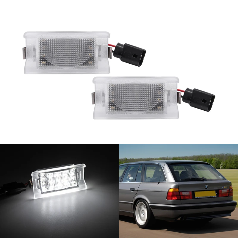 

2 шт., задние светодиодные лампы для номерного знака BMW 5-Series E34 Touring 1987-1996 SMD