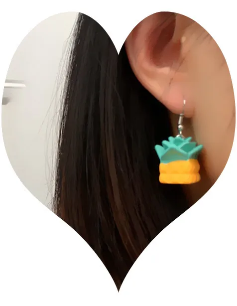 

2020 trend cute earrings for women Resin exaggeration geometry Large fruit Earrings fashion jewelry Gifts for the new year