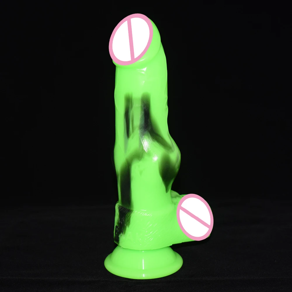 Реалистичный силиконовый фаллоимитатор с узелком для собаки массажер вагины