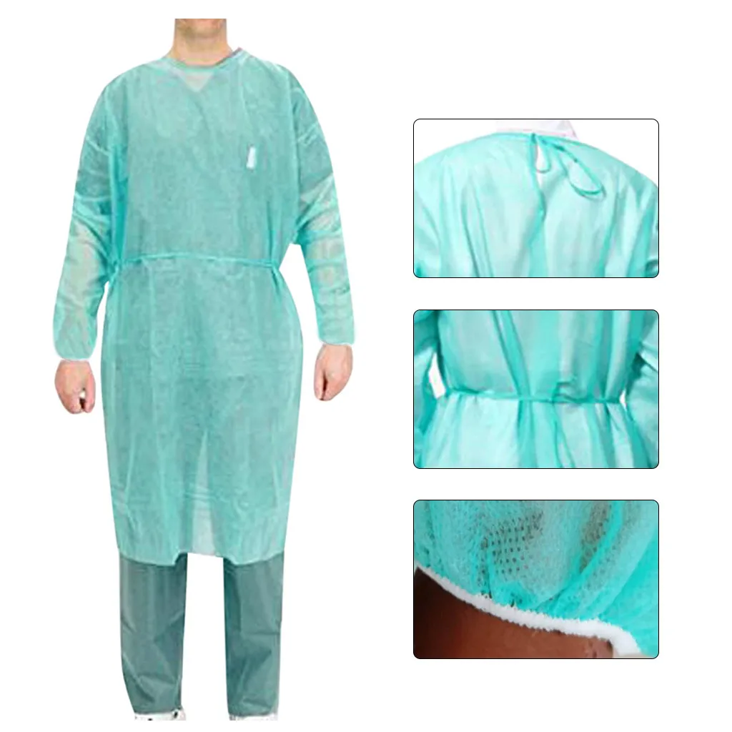 

10pcs Disposable Antifouling Work Clothes Cleaning Dust-proof Clothing Cover Home Factory And Restaurant Cleaning Supplies