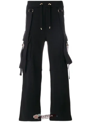 

New The Korean version of young men's bell bottoms dark hair stylist nightclub singer personality wide leg pants loose spring
