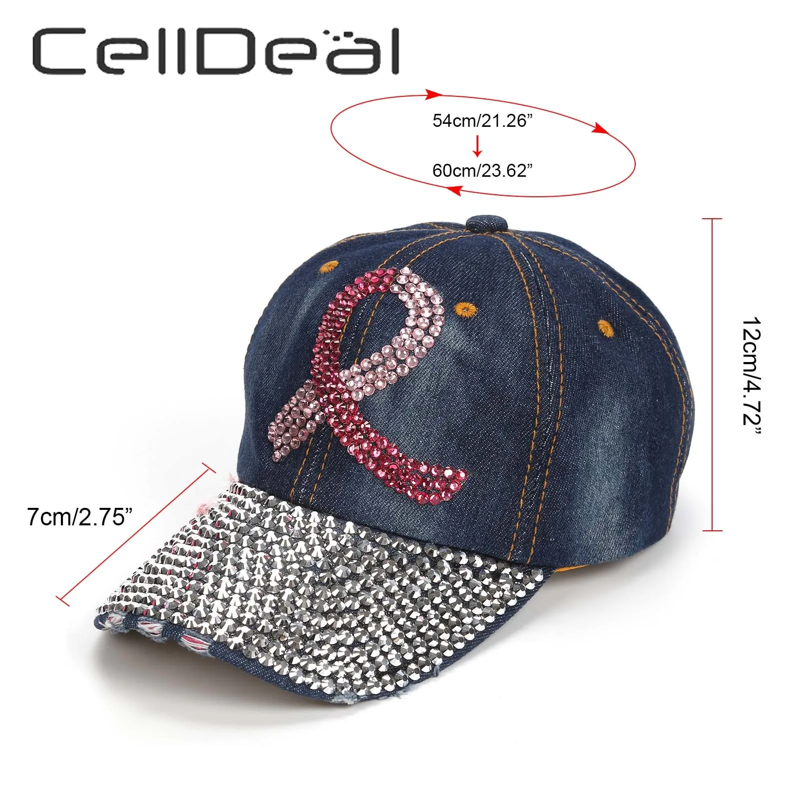 Кепка Бейсболка унисекс теннисная розового цвета для информирования о раке