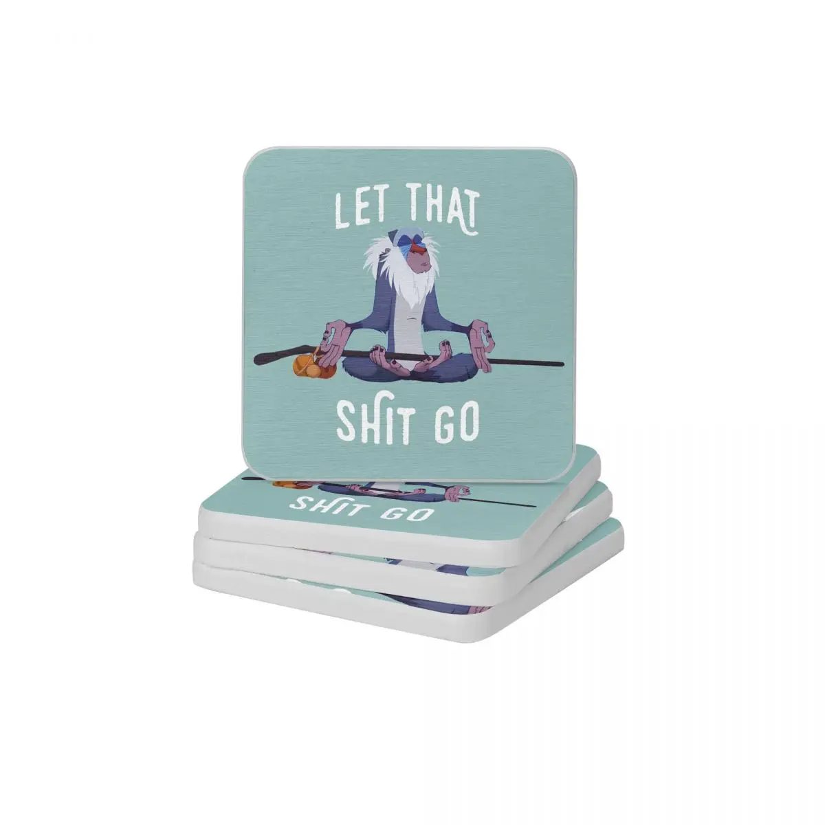 

Let That Shit Go Diatom Square Round Coaster Water Absorption Cup Bonsai Mat Soap Toothbrush Pad Wholesale 10x10cm