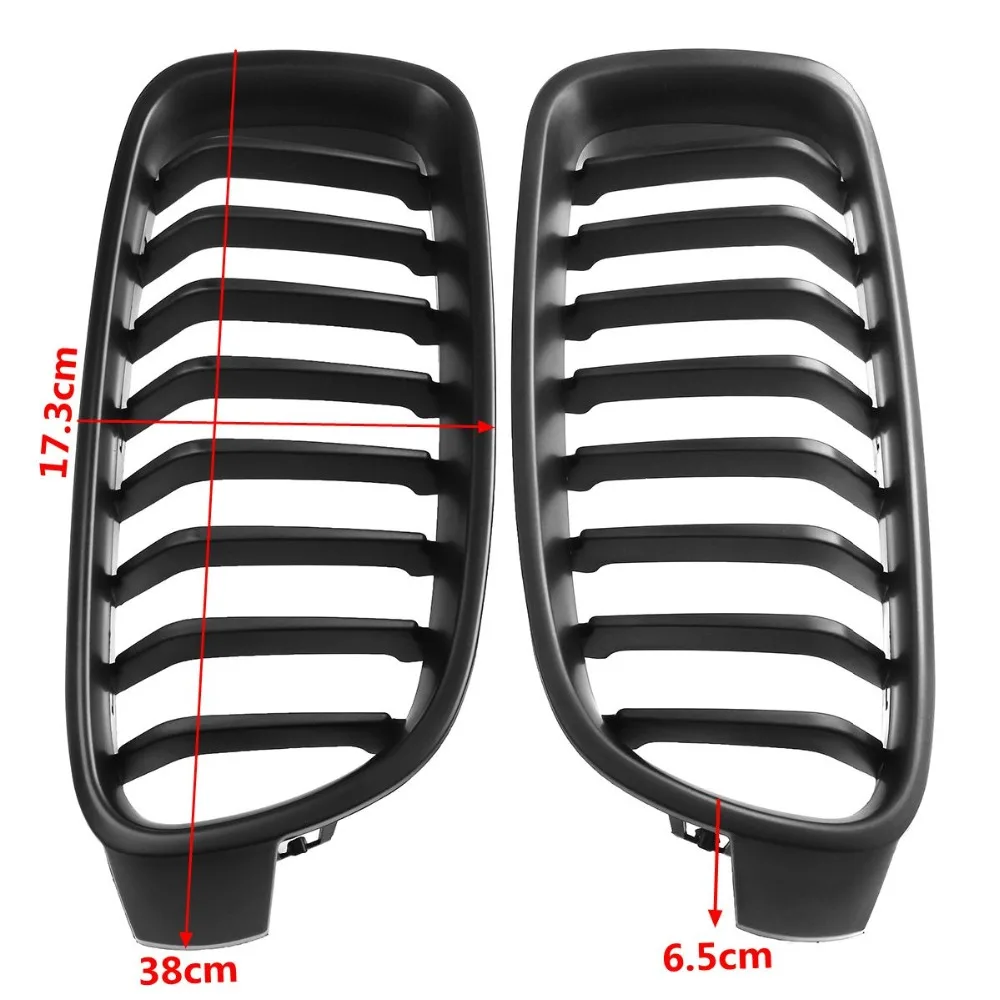 Решетки для гриля BMW F30 F31 F35 3 Series 2012 2013 2014 2015 2016 2017 1 пара матовые черные|Гоночные
