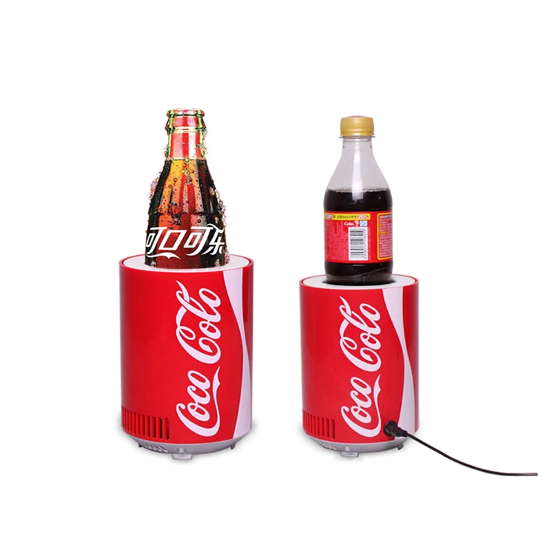 Мини usb Холодильник охладитель нагреватель бутылка Cola двойное использование для