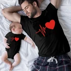 Милая семейная одежда, сочетающаяся с внешним видом футболка, одежда для отца, сына, матери и дочери, футболка для папы, футболка для маленьких девочек и мальчиков, наряды футболок