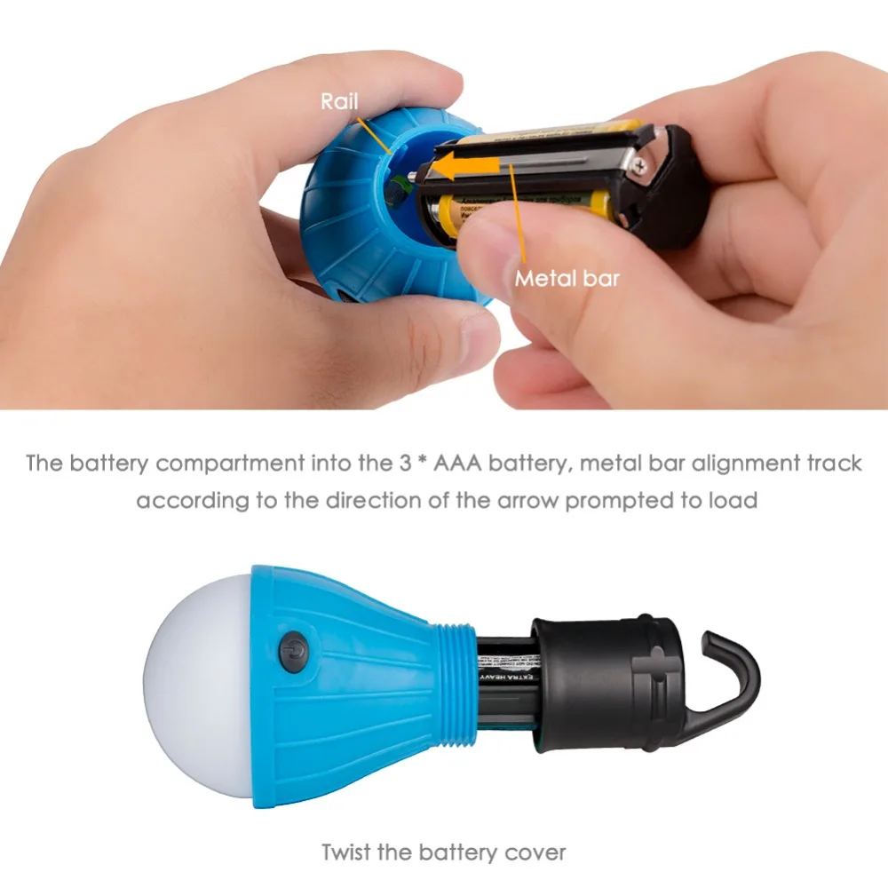 

1pc Portable Emergency Camping Light Multifunctional Tent Soft Camping Lamp Lantern LED Outdoor Camping Light LED Bulbs 3 Months