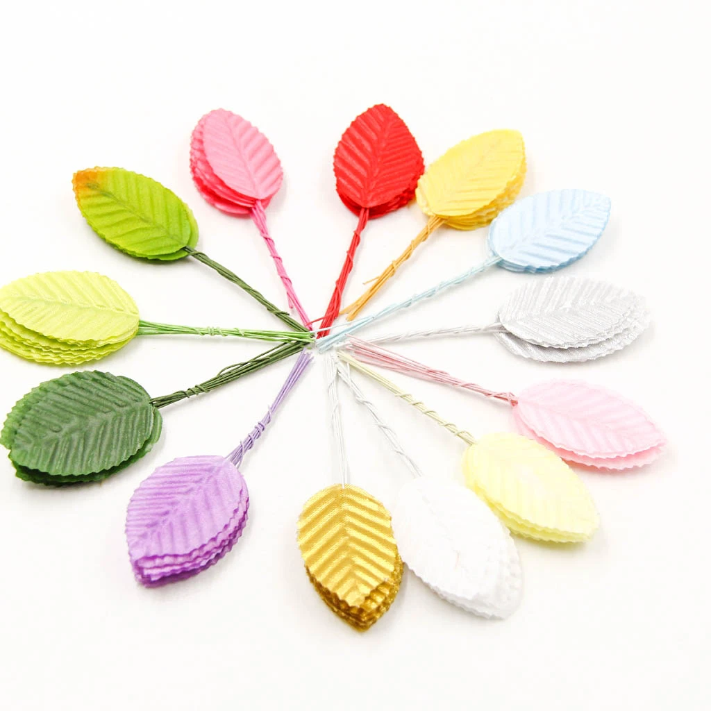 Новинка 20 шт. искусственные цветочные листья для скрапбукинга высокие Шелковый