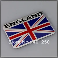 1x england flag car stickers flag car emblem refires metal badge 3d stereo car label car styling