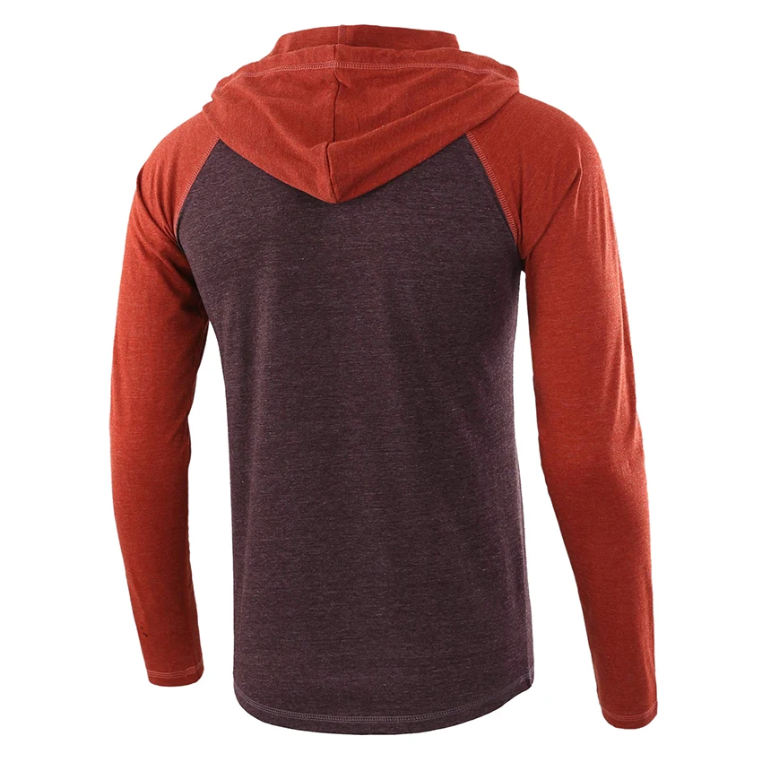 

Men's Long Sleeve Hip-hop Hoodies Raglan Sleeve Male Henley Colalr Hoodies Streetwear Men Clothing Tops Hooded