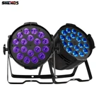 Светодиодный прожектор SHEHDS из алюминиевого сплава, 18x18 Вт, 6 в 1