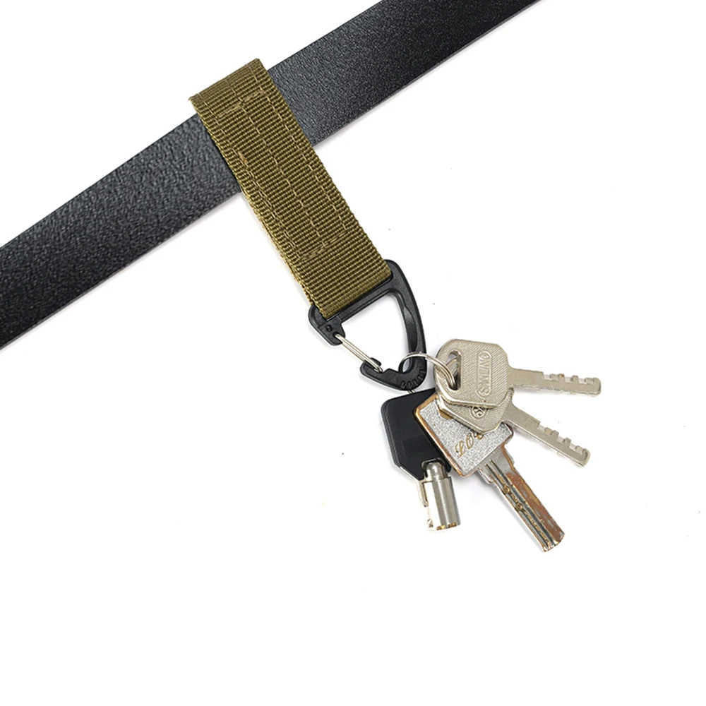 Зажим лямки ремень EDC высокопрочный нейлоновый карабин висячая цепь рюкзак ключ