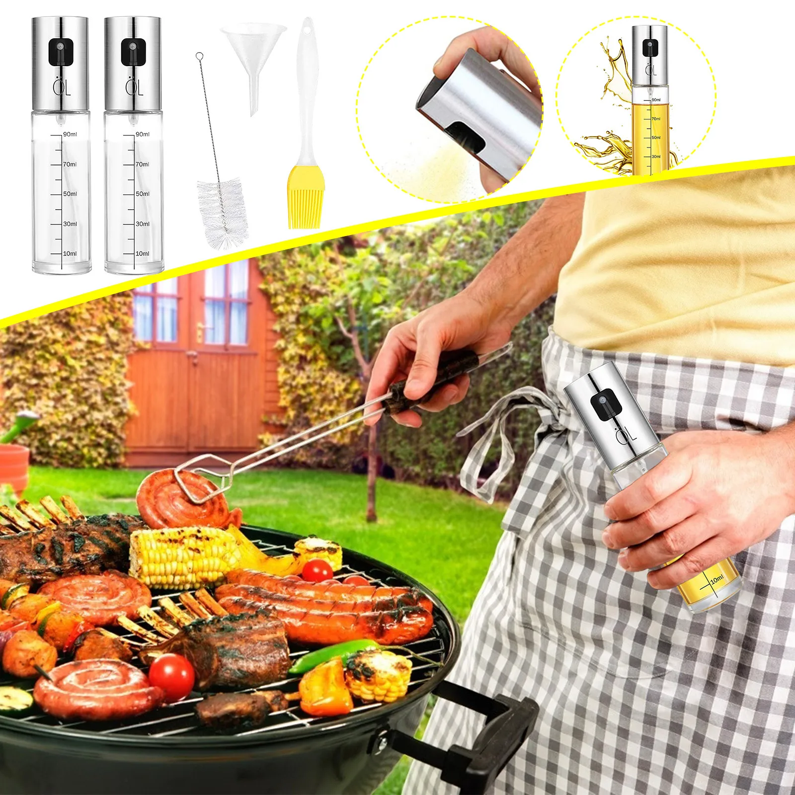 Масло косметика парфюмерия диспенсер спрей масло для барбекю бутылки масла