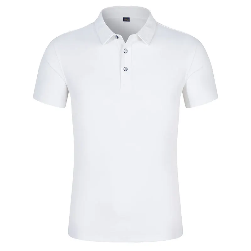 

2021 new summer half sleeve men's short sleeve t-shirt men's cotton middle-aged ice silk T-shirt polo
