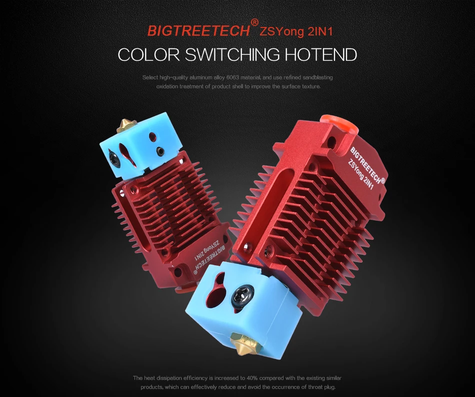2 в 1 из Hotend J-head Экструдер 3d части принтера Боуден экструдер многоцветный 12 В/24 В 1,75 мм нити Вентилятор охлаждения VS V6 Hotend