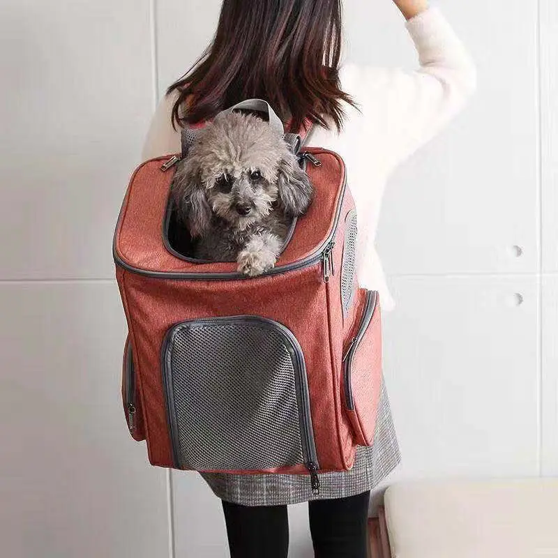 

Pet carrier Dog back Pet backpack autumn and winter warm Cat bag out bag foldable portable double shoulder dog back bag 20kg
